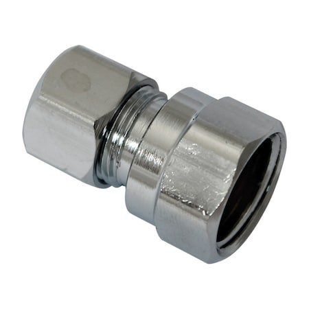 Plumb Pak Plumb Pak 3/8 in. FIP X 3/8 in. D Compression Brass Straight Connector PP71PCLF